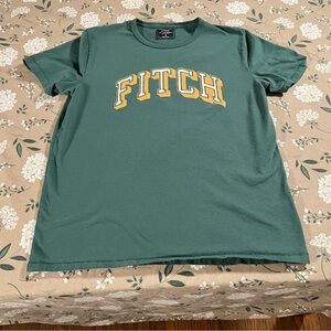 Vintage Abercrombie & Fitch Shirt Mens Medium Green Single Stitch Y2K Preppy